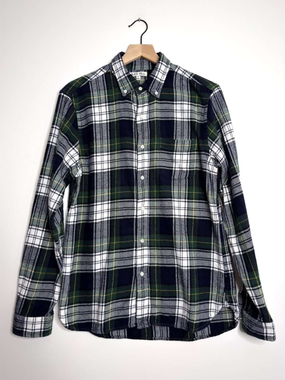 Alex Mill Mens Cotton Flannel Button Down Shirt